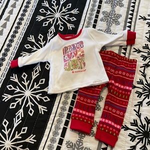 American girl doll pajamas (doll) Christmas theme. Peace, Love Joy